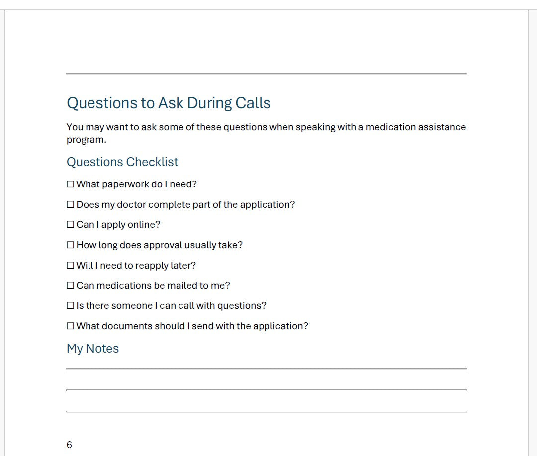 Medication Access Reference Kit