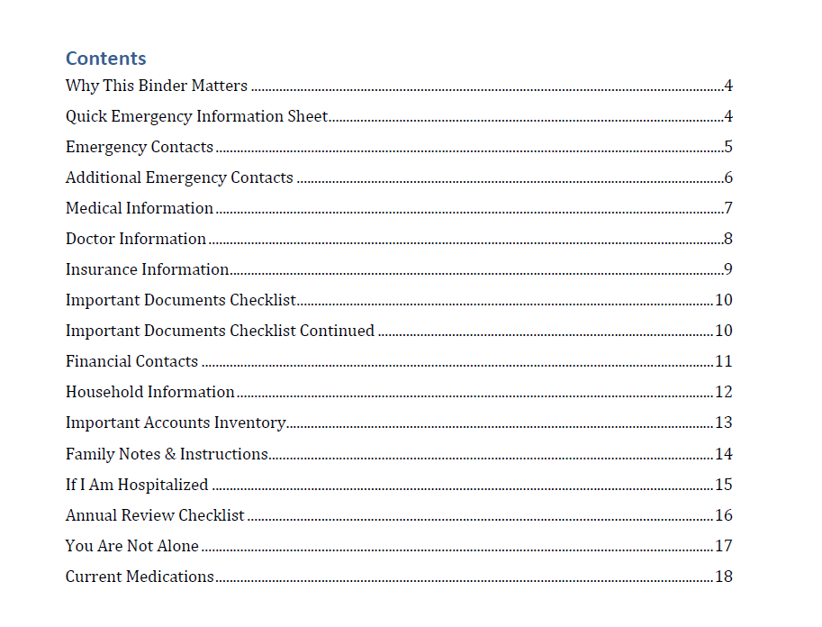 Family Preparedness Collection